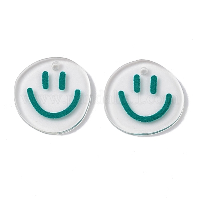Transparent Printed Acrylic Pendants&nbsp;TACR-P005-01B-1