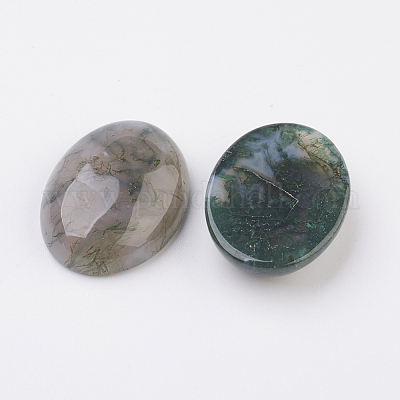Natural Indian Agate Flat Back Cabochons&nbsp;G-G741-13x18mm-03-1