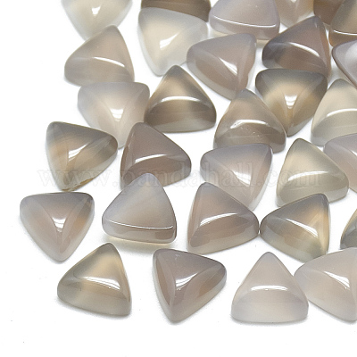 Natural Grey Agate  Cabochons&nbsp;G-T025-10x10mm-19-1