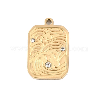 Ion Plating(IP) 304 Stainless Steel Pendants&nbsp;STAS-C108-10G-1