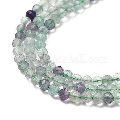 Natural Fluorite Beads Strands&nbsp;G-F509-38-3mm-1