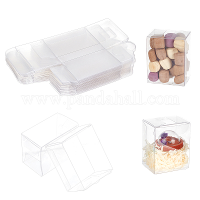 透明なプラスチックのギフト用の箱  長方形  透明  4x3x5cm&nbsp;CON-WH0086-045-1