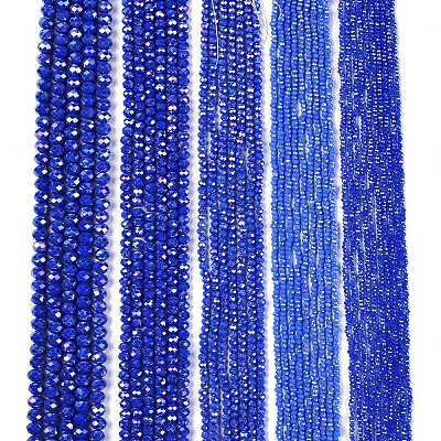Electroplate Glass Beads Strands&nbsp;EGLA-A044-P6mm-B32-1
