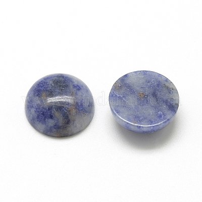 ナチュラルブルースポットジャスパーカボション  半円/ドーム  8x4mm&nbsp;G-R416-8mm-45-1