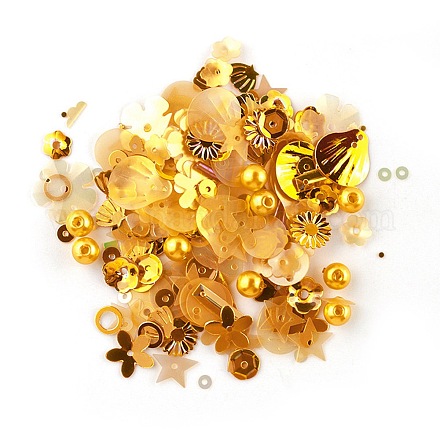 Plastic Paillette Beads LS-DIY-P025-05I-1