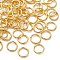 Brass Open Jump Rings, Round, Golden, 18 Gauge, 8x1mm, Inner Diameter: 6mm