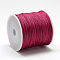 Nylon Braided Cord, Chinese Knotting Cord for Jewelry Making Macrame Craft, Cerise, 0.4mm, about 174.98 Yards(160m)/Roll