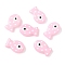 Baking Paint Glass Enamel Beads, Fish, Misty Rose, 19.5x12.5x6~6.5mm, Hole: 1.2~1.4mm