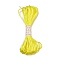 Polyester Embroidery Floss, Cross Stitch Threads, Yellow, 2mm, 10m/bundle