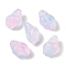 Transparent Spray Paint Glass Beads, Conch, Thistle, 15~16x11x10~11mm, Hole: 1mm