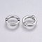 CCB Plastic Bead Frames, Ring, Platinum, 17.5x18x5.5mm, Hole: 2mm