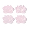Baking Paint Glass Beads, Lotus, Pearl Pink, 15.5x20.5x7.5mm, Hole: 1.2mm