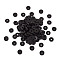 Coconut Beads, Dyed, Donut, Black, 12x4mm, Hole: 3mm, about 100pcs/bag