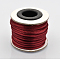 Round Nylon Satin Rattail Cord, for Bracelet Jewelry Making Chinese Knotting Macrame Craft, Dark Red, 2mm, about 10.93 yards(10m)/roll