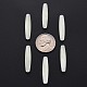 透明なアクリルビーズ  天然石風  ライス  ライトゴールデンロッドイエロー  28x6mm  穴：1.6mm&nbsp;X-MACR-S373-83-B01-4