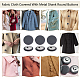 20Pcs Cloth with Aluminum Base Buttons&nbsp;BUTT-NB0001-77C-6