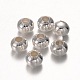 アイアン製スペーサービーズ  ラウンド  銀  8mm  穴：2.5~3mm&nbsp;E188Y-S-1