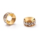 Brass Rhinestone Spacer Beads&nbsp;RB-A020-9mm-01G-1