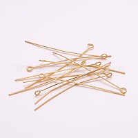 アイアン製9ピン  ニッケルフリー  ゴールドカラー  50x0.7mm  穴：2mm  約5000個/1000g&nbsp;EPG5.0cm-NF