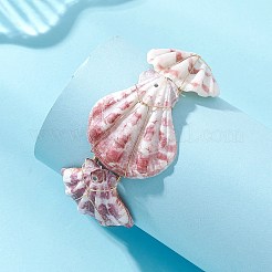女性用天然ホタテ貝のバングル  シェル形状  ゴールドカラー  内径：1.91x2.30インチ（4.85x5.85cm）&nbsp;BJEW-TA00748
