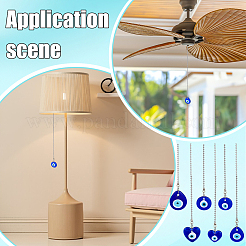 Glass Ceiling Fan Pull Chain Extenders&nbsp;HJEW-BC00058