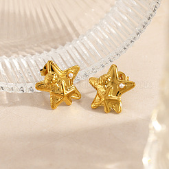 304 Stainless Steel Stud Earrings&nbsp;EJEW-D356-01G