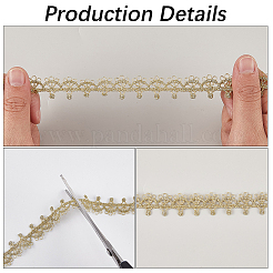5ヤードのポリエステルレーストリムリボン  花  服飾材料  アーチ  3/4インチ（18mm）  5ヤード/セット&nbsp;OCOR-GF00005-12C