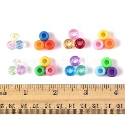 DIYジュエリー作成キット  プラスチックとアクリルビーズ400種類4個ずつを含む  混合図形  ミックスカラー  6.5~9x6mm  穴：2~3.8mm  100個/スタイル&nbsp;DIY-FS0009-03
