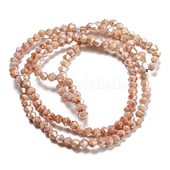 Opaque Baking Paint Glass Beads Strands&nbsp;DGLA-F002-01D