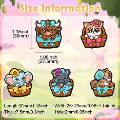 20Pcs 5 Styles Silicone Beads&nbsp;SIL-CJ0003-03