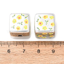 Printed Plating Acrylic Beads&nbsp;AC-CBA655C-17H