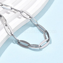 女性用304ステンレススチールアズキチェーンブレスレット  ステンレス鋼色  6-7/8インチ（17.5cm）&nbsp;BJEW-U038-01P