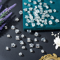 100Pcs 5 Styles Transparent Acrylic Beads&nbsp;TACR-TA0001-92