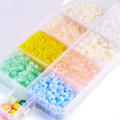 DIY 9 Style Glass & Resin & Polymer Clay Beads Jewelry Making Finding Kit&nbsp;DIY-TAC0027-05