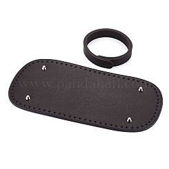 1Pc Oval PU Leather Knitting Crochet Bags Nail Bottom Shaper Pad&nbsp;DIY-TA0014-91C