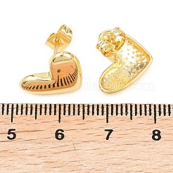Brass Stud Earrings for Women&nbsp;EJEW-F405-08G