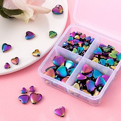 215Pcs 4 Sizes Electroplate Non-magnetic Synthetic Hematite Bead Strands&nbsp;G-LS0001-56