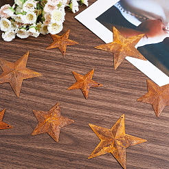 40Pcs 3 Styles Star Rust Iron Big Pendants&nbsp;IFIN-GF0001-13C