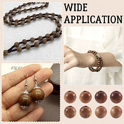 Natural Scentedros Wood Beads&nbsp;WOOD-TA0001-34