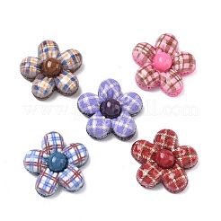 Tartan Pattern Opaque Resin Cabochons&nbsp;CRES-A061-01B