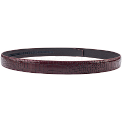 Cowhide Leather Crocodile Skin Pattern Waist Belts for Men&nbsp;AJEW-WH20020-437A