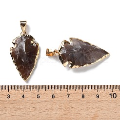 Raw Rough Natural Indian Agate Pendants&nbsp;G-T073-23G-02