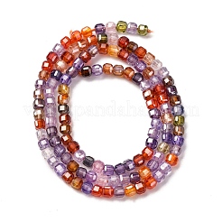 Cubic Zirconia Bead Strands&nbsp;ZIRC-P109-01B-10