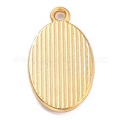 黄金の合金エナメルペンダント  長持ちメッキ  奇跡のメダルの聖母  オーバル  ピンク  21x12x1.5mm  穴：1.7mm&nbsp;KK-P197-16G-1