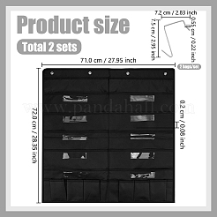 2 Bags Oxford Cloth Folder Hanging Storage Bag&nbsp;AJEW-WA0003-18