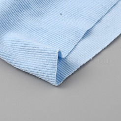 袖口にはコットンリブ生地を使用  ウエストバンド ネックライン カラートリム  ライトブルー  650x235x1mm&nbsp;FIND-WH0290-003H