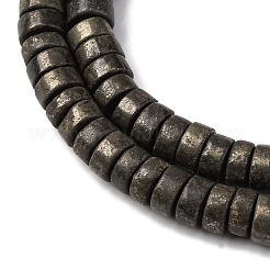 Natural Pyrite Beads Strands&nbsp;G-L624-I13-3x6mm