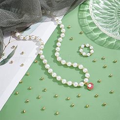 304ステンレススチールスペーサービーズ  リング  ゴールデン·ステンレス鋼色  4x1.5mm  穴：2mm  2色  50個/カラー  100個/箱&nbsp;STAS-UN0008-30
