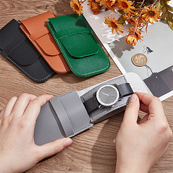 4Pcs 4 Colors PU Leather Jewelry Storage Clamshell Bags&nbsp;ABAG-NB0002-06