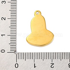 ステンレスペンダント201個  聖母マリアのチャーム  宗教  ゴールドカラー  21x16x2.5mm  穴：1.8mm&nbsp;STAS-Q015-01G